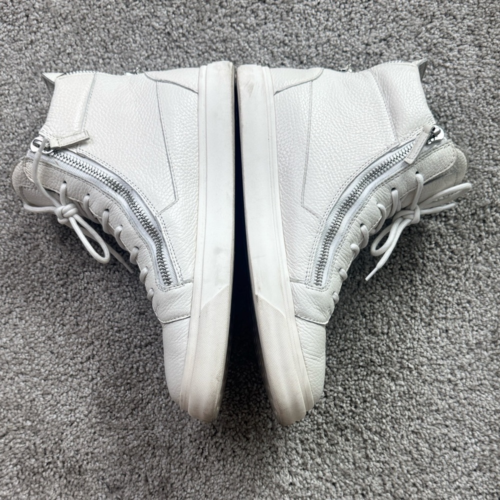 Giuseppe Zanotti White Leather High-Top Sneakers - Picture 2 of 9